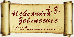 Aleksandra Zelinčević vizit kartica